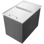 Drop in Ice Chest, 27"L x 18"W x 21"H Stainless Steel Ice Cooler, Commercial Ice Bin with Sliding Cover, 40.9 qt Outdoor Kitchen