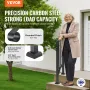 Handrails for Outdoor Steps, 1-2 Step Stair Hand Rail Kit, Transitional Carbon Steel Railings with Installation Kit, Stair Rails