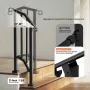 Handrails for Outdoor Steps, 1-2 Step Stair Hand Rail Kit, Transitional Carbon Steel Railings with Installation Kit, Stair Rails