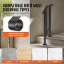 Handrails for Outdoor Steps, 1-2 Step Stair Hand Rail Kit, Transitional Carbon Steel Railings with Installation Kit, Stair Rails