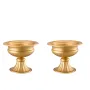 10stk 16 cm/6,3â €  Bryllupsvase Metal Guldblomsterstativ til