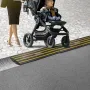Kantsten rampe gummi indkørsel rampe 3 pakke 2.6 "stigning 15t