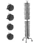 Trimmer Rack, 3 Place Weeder Trimmer Rack, Trim Holder Trailer Rack with Zinc Alloy Password Lock, Wall-mounted or Mount on