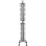 Greeting Cards Display Rack, 32 Pockets Rotating Postcard Brochure Display Stand, 360° Spinning Card Display Rack with Sign Hold