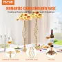 20stk 58 cm/22,83â €  Bryllupsvase Metal Guld blomsterstand