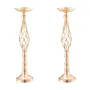 20PCS 58cm/22.83” Tall Wedding Flower Vase, Metal Wedding Centerpiece, Gold Floral Arrangement Stand Display Rack for Tables Wed