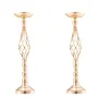 20PCS 58cm/22.83” Tall Wedding Flower Vase, Metal Wedding Centerpiece, Gold Floral Arrangement Stand Display Rack for Tables Wed