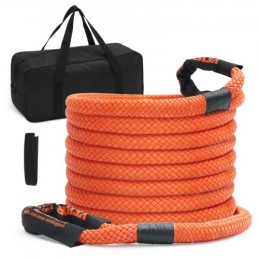 1" x 30' Kinetic Recovery Tow Rope 38,000 lbs, Heavy-Duty Off Road Snatch Strap, Extreme Duty 30% Elasticity Energy Snatch
