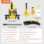 Lavt profil gulv Jack 2 ton tunge single stempelhydraulisk pumpe