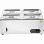 Kommerciel elektrisk mad varmere bordplade buffet 4*8qt pan
