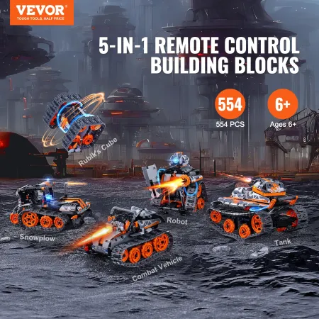 STEM Building Toys til Kids 5 in 1 App & Remote Control