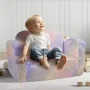 Kids Couch, 2-in-1 Toddler Chairs Comfy, Toddler Couch Sofa Bed Fold Out, Convertible Sofa to Lounger, Kids Chair Seat Playroom 