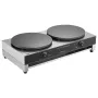 Electric Crepe Maker, 16-Inch Double Head Commercial Crepe Machine, 3400W Flat Plate Crepe Griddle, Nonstick Stainless Steel Pan