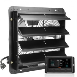 Shutter Exhaust Fan Shop Exhaust Fan 406 mm Remote Control Wall-mount EC