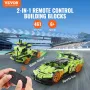 STEM Building Toys for Kids, 2-in-1 461 PCS Blocks, Remote Control Car Building Kits Remote & APP Controlled Car/Robot, RC STEM 