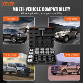 36 PCS PULL OG PRESSE SLEEVE KIT STEEL BUSH BÆRING FJERNINGSINSTALLATION