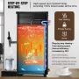 10L kommerciel vandkedel Electric Varm Water Dispenser Rustfrit