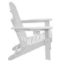 Adirondack Chair Plastic, Set of 2 All-Weather Portable Folding Fire Pit Chair, Outdoor Adirondack Patio Chair with Cup Holder, 