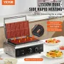 Commercial Waffle Maker, 10PCS Rectangle Waffle Baker Machine, 1550W Non-Stick Stainless Steel Belgian Waffle Iron with Temp and