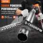 Core Drill Machine 2.03-16 cm Dia 2000W Handheld Core Drill Rig for Mixing