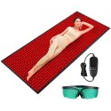 Røde Light Therapy Mat til fuld krop 1280stk 3-chip LED Light Therapy Pad