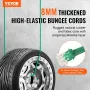 30 stk bungee ledninger sæt 8 mm tunge bungee stropper med