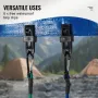 30 Piece Bungee Cords Assortment, 8 mm Heavy Duty Bungee Straps with A3 Steel Carabiners, Includes 10", 18", 24", 36", 48", 60",