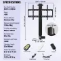 TV Lift Stand Motoriseret TV Auto Lift Mount Bracket til 26