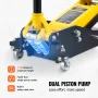 Low Profile Floor Jack 2 Ton (4400 lbs) , Heavy Duty Aluminum Hydraulic Racing Floor Jack, Hydraulic Car Jack, Dual Piston Quick