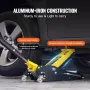 Low Profile Floor Jack 2 Ton (4400 lbs) , Heavy Duty Aluminum Hydraulic Racing Floor Jack, Hydraulic Car Jack, Dual Piston Quick