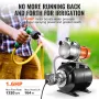 1,6 hk lav brøndpumpe med trykbeholder 1320gph Irrigation