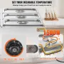 Kommerciel elektrisk mad Varmere bordplade Buffet 6*5Qt Pan