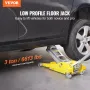 Lav profil gulv Jack 3 ton kraftig dobbelt stempel hurtig pumpe