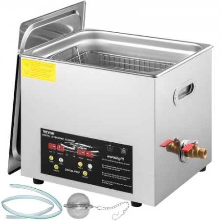 10L Digital Ultrasonic Cleaner Heater Timer Timer smykker briller rengøring
