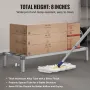 Aluminum Dunnage Rack, 48” x 20” Commercial Food Floor Rack, 8” Off the Floor, 1000 lbs Capacity All-Welded Aluminum Storage Rac