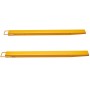 Pallet Fork Extensions, 60" Length 4.5" Width, Heavy Duty Carbon Steel Fork Extensions for Forklifts, 1 Pair Forklift