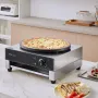 Electric Crepe Maker, 16-Inch Commercial Crepe Machine, 3000W Flat Plate Crepe Griddle, Nonstick Stainless Steel Pancake Making 