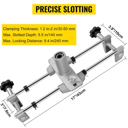 16Pcs Mortice Door Fitting Kit, DBB Lock Mortiser Kit with 3pcs Tungsten Steel Cutters & Accessories,Mortising Jig Tool Hole Saw