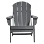 Adirondack Chair Plastic, Set of 2 All-Weather Portable Folding Fire Pit Chair, Outdoor Adirondack Patio Chair with Cup Holder, 