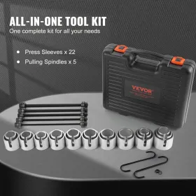 Bolt Extractor Set, 29-Piece Bolt and Nut Remover Set, 6mm to 10mm, 13/32" to 3/4", CR-MO Steel Extraction Socket Set with