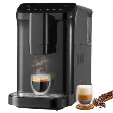 Automatic Espresso Machine 15Bar with Built-In Grinder & 15 Grinding Level