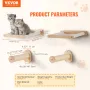 Wall Mounted Cat Shelves, Cat Wall Shelves and Perches with Jumping Posts & Hammocks, Cat Furniture Set up to 40 lbs, Removable 
