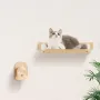 Wall Mounted Cat Shelves, Cat Wall Shelves and Perches with Jumping Posts & Hammocks, Cat Furniture Set up to 40 lbs, Removable 