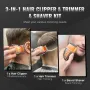 Professional Hair Clipper for Men, 3-in-1 Hair Clipper Trimmer & Razor Shaver Set, Cordless Rechargeable Clippers for Hair Cutti