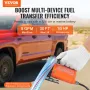 Fuel Transfer Pump, 12V DC 30L/min(8 GPM) 124W(1/6 HP), Portable Electric Diesel Transfer Pump with Auto Shut-Off Fuel Nozzle, L