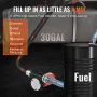 Fuel Transfer Pump, 12V DC 30L/min(8 GPM) 124W(1/6 HP), Portable Electric Diesel Transfer Pump with Auto Shut-Off Fuel Nozzle, L