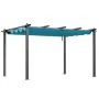 10'x13' udendørs udtrækkelig pergola med solskærm i aluminium