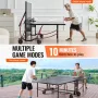 Ping Pong Table, Professional Table Tennis Game, Indoor/Outdoor All Weather Aluminum Table Tennis Table, Portable Foldable Table