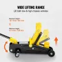 Low Profile Floor Jack 1.5 Ton (3300 lbs), Heavy Duty Iron Hydraulic Racing Floor Jack, Hydraulic Car Jack, Single Piston Quick 