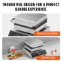 4PCS COMMERCIAL Waffle Maker Round Waffle Iron Machine 1750W